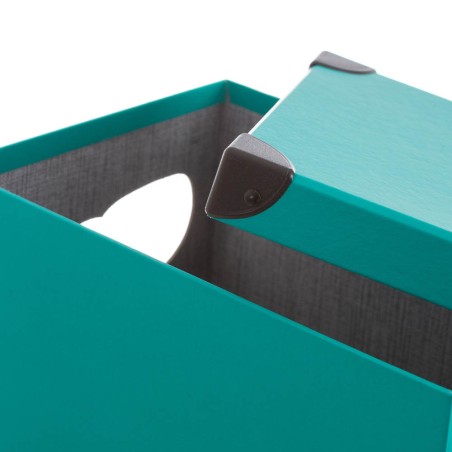 CAJA DE CARTÓN SMILE AZUL 38,3X24,3X21,6CM