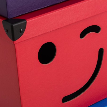 CAJA SMILE AMARILLA DE CARTON 42,3X27,3X23CM