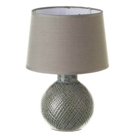 LAMPARA DE MESA GRIS 20CM CERAMICA