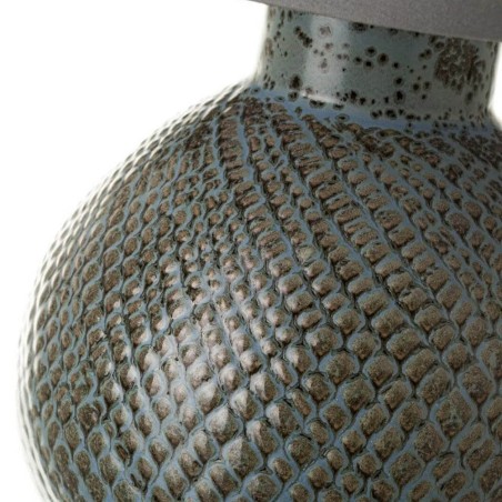 LAMPARA DE MESA GRIS 20CM CERAMICA