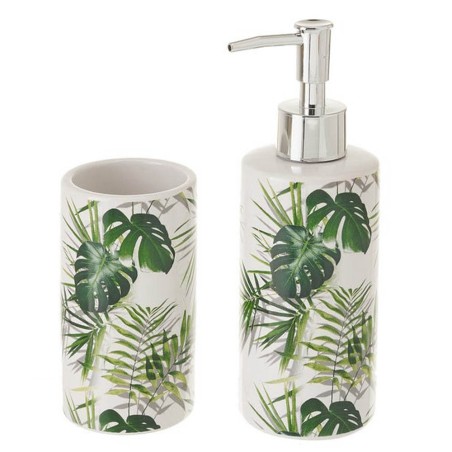 JUEGO DE BAÑO - 2PIEZAS PALMA VERDE