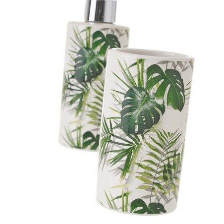 JUEGO DE BAÑO - 2PIEZAS PALMA VERDE