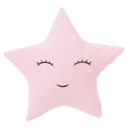 Cojín estrella - /azul/gris 37cm