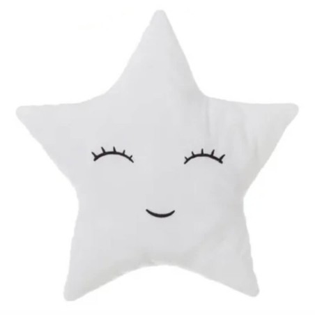 Cojín estrella - /azul/gris 37cm