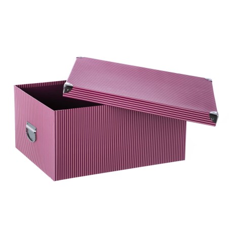 Caja almacenaje cartón Granate 36x26x17cm