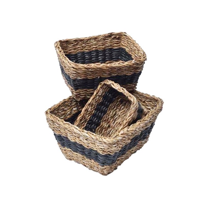 CESTO MIMBRE NEGRO RECTANGULAR 3