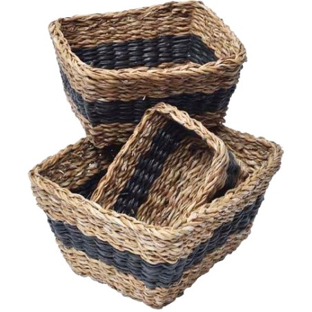 CESTO MIMBRE NEGRO RECTANGULAR 3