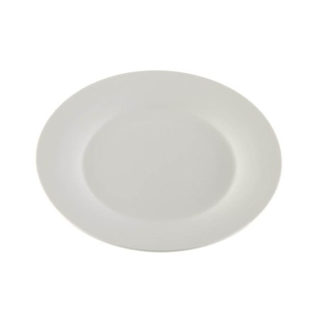 Plato de postre blanco