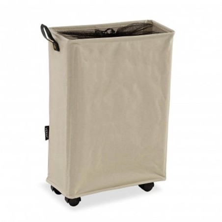 Cesto para ropa crema