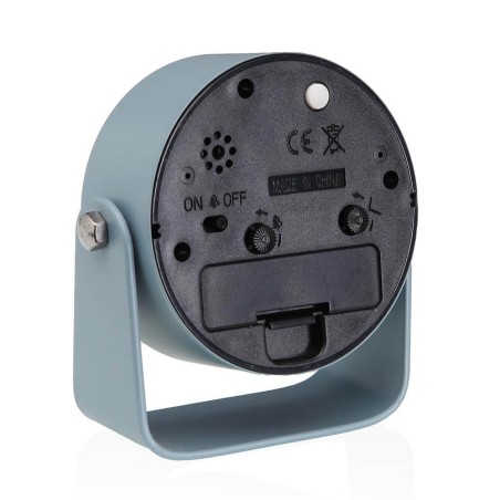 Reloj despertador azul