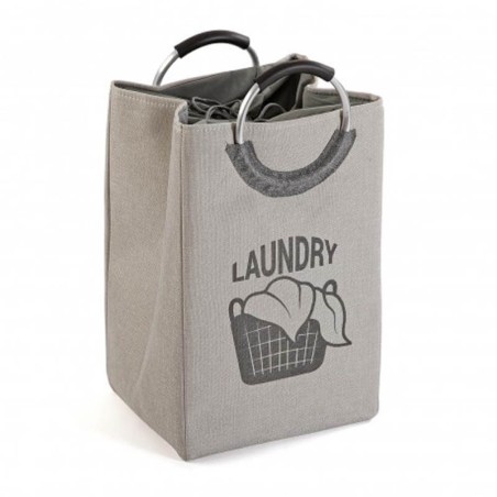 CESTO ROPA USADA - LAUNDRY GRIS ASAS