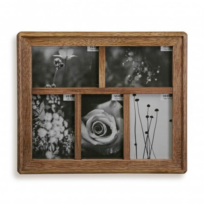 MARCO DE FOTOS MULTIPLE - 5 FOTOS MADERA