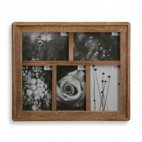 MARCO DE FOTOS MULTIPLE - 5 FOTOS MADERA