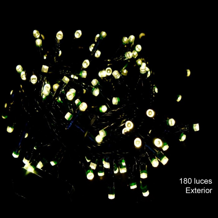 180 LUCES LED CALIDO NAVIDAD 