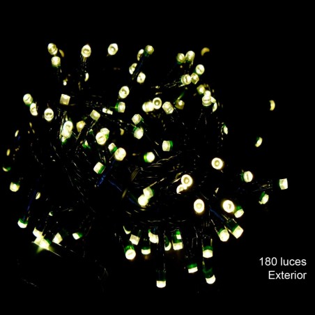 180 LUCES LED CALIDO NAVIDAD 