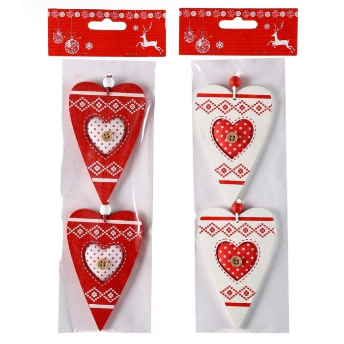 SET 2 COLGADOR CORAZON