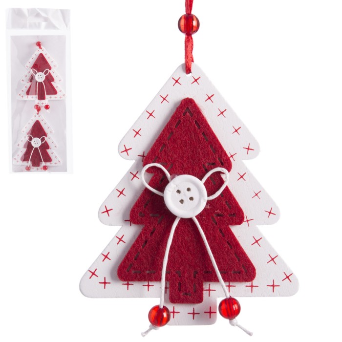 2C COLGANTES MADERA NAVIDAD 