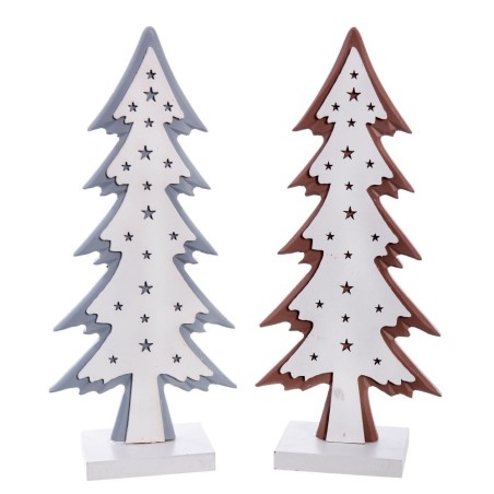 ARBOL NAVIDAD MADERA 9X4.5X20CM
