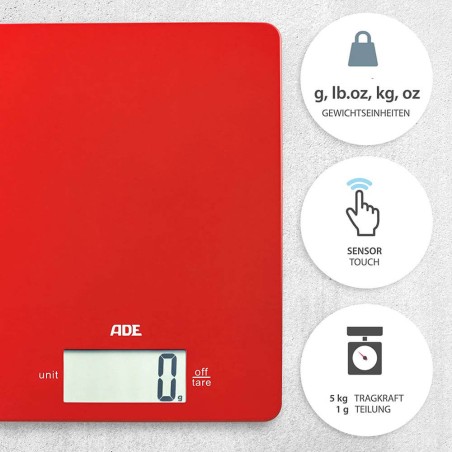 BASCULA COCINA - LEONIE ROJA