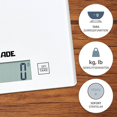 BASCULA COCINA DIGITAL BLANCO